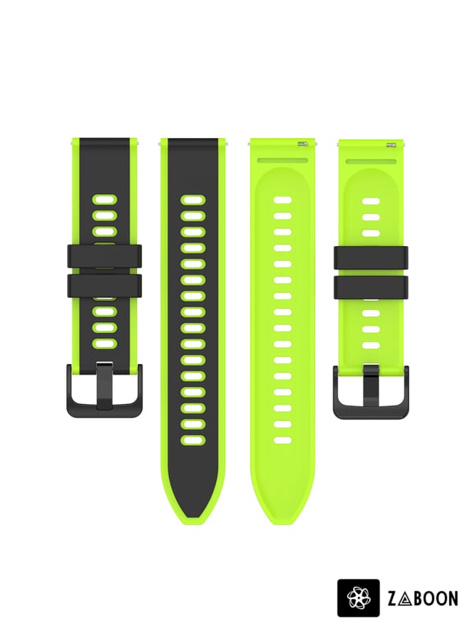 Zaboon Samsung Galaxy Watch5 Pro 45mm 20mm Two-Color Silicone Watch Band - Image 5