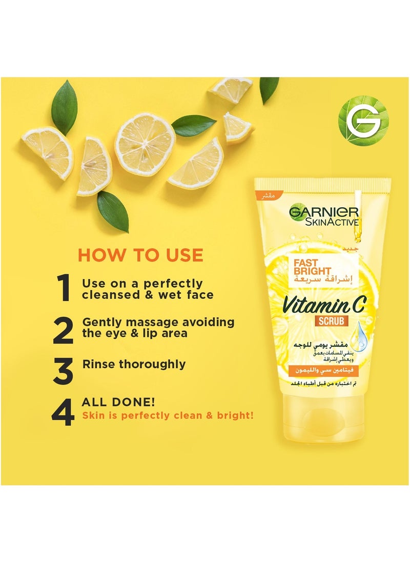 Garnier - Garnier Fast Bright Vitamin C Daily Scrub – 50ml - Image 1