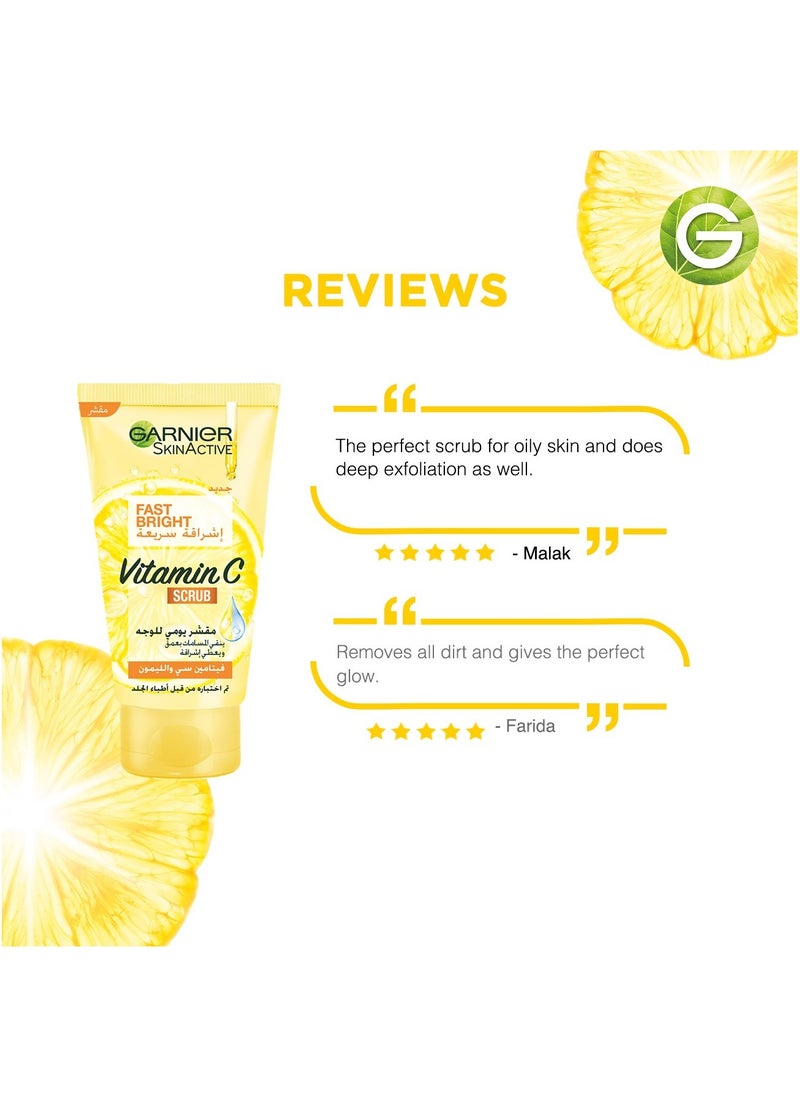 Garnier - Garnier Fast Bright Vitamin C Daily Scrub – 50ml - Image 1