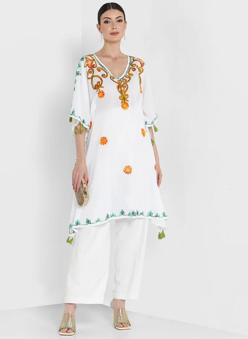 ARABIAN CLOSET Embroidered Kaftan