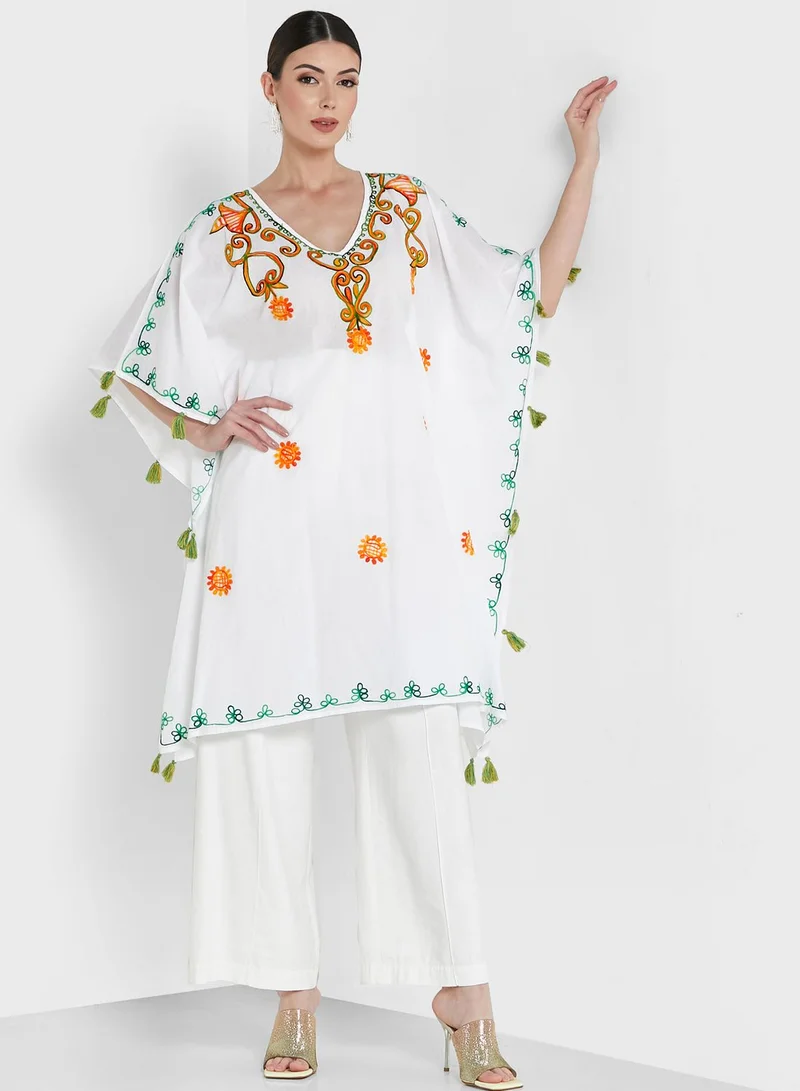 ARABIAN CLOSET Embroidered Kaftan