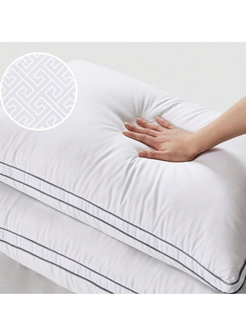 مخدة فندقية مايكرو فايبر بخطين - Image 2