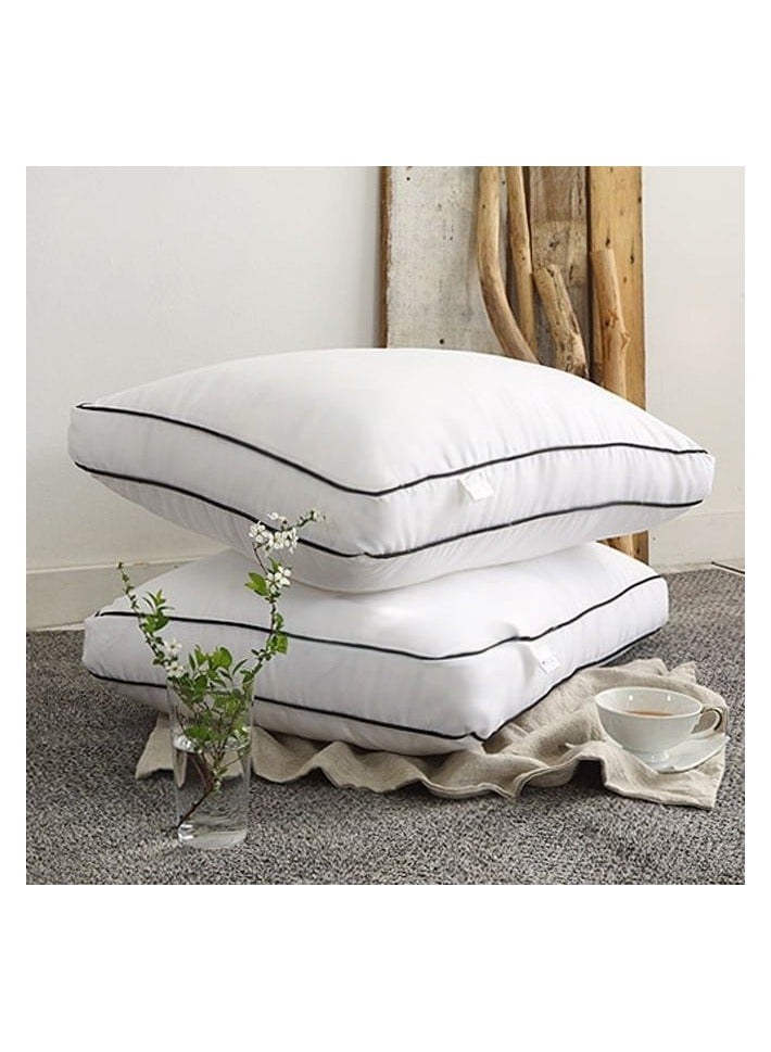 مخدة فندقية مايكرو فايبر بخطين - Image 1