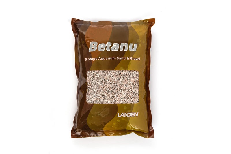LANDEN Betanu Aquascape Sand for Aquarium Landscape 2L(7lbs), Aquarium Natural Cosmetic Gravel, Gravel for Indoor Plants, Fish Tank Decorative Sand, Light Colored Gravel, 2-3mm - Image 1