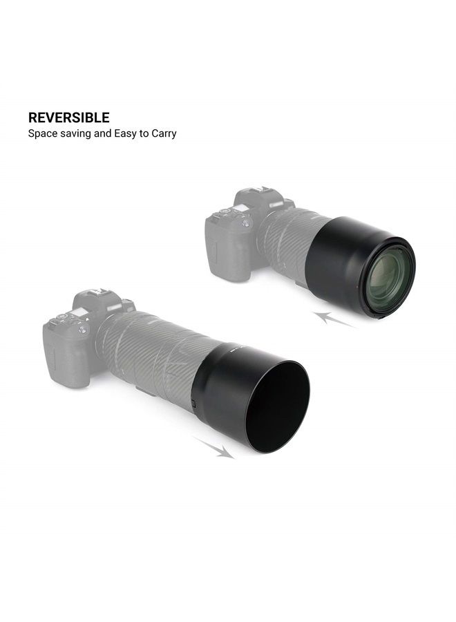 JJC Lens Hood for Canon RF 135mm F1.8 L is USM and RF 600mm F11 is STM Lens,RF 135mm RF 600mm Lens Hood Reversible Lens Shade Replace Canon ET-88B Hood, Compatible with 82mm Filters and 82mm Lens Cap - Image 4