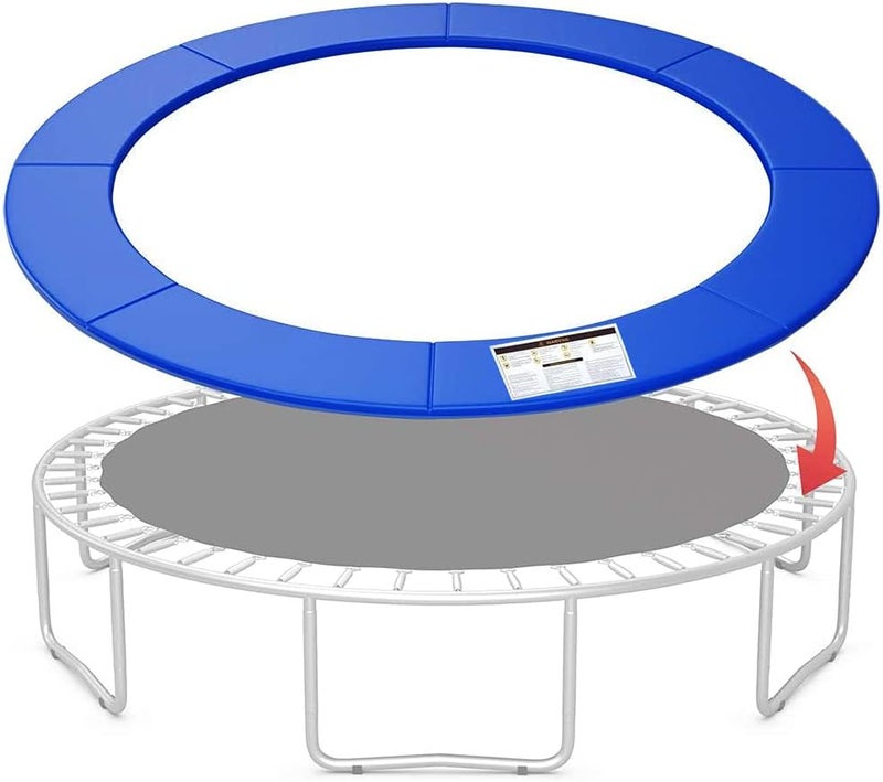 FiiMan Trampoline Replacement Pad Safety Spring Cover, No Holes for Pole, Universal Fits for 10ft 12ft 14ft Frames, Waterproof Trampoline Accessories Spring Pad - Image 2