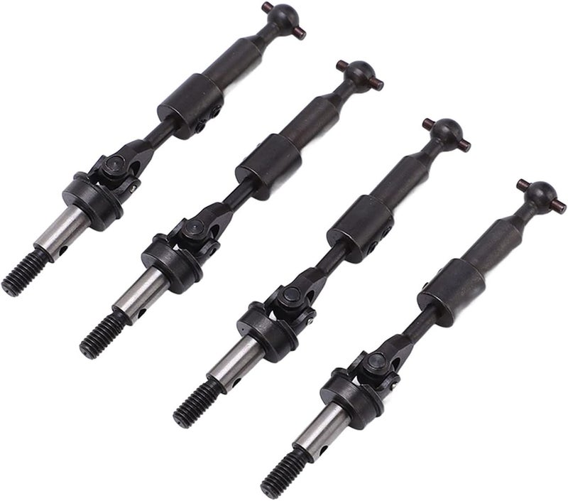 4pcs RC Steel Drive Shaft CVD Transmission Axle, RC CVD Drive Shaft Set for HSP 94123 1/10 RC Car, High Accuracy Upgrade Parts with Powerful and Stable Performance, for - Image 2