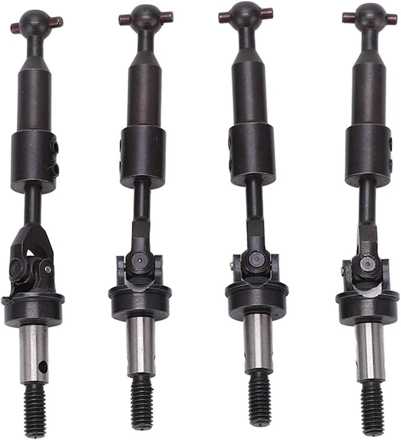 4pcs RC Steel Drive Shaft CVD Transmission Axle, RC CVD Drive Shaft Set for HSP 94123 1/10 RC Car, High Accuracy Upgrade Parts with Powerful and Stable Performance, for - Image 1