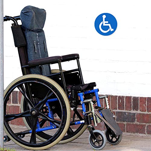 Besttile Disabled Wheelchair Symbol Labels | Handicap Signs Stickers 2 inch Round Convenient Decals for Handicapped Parking 60 pcs - Image 4