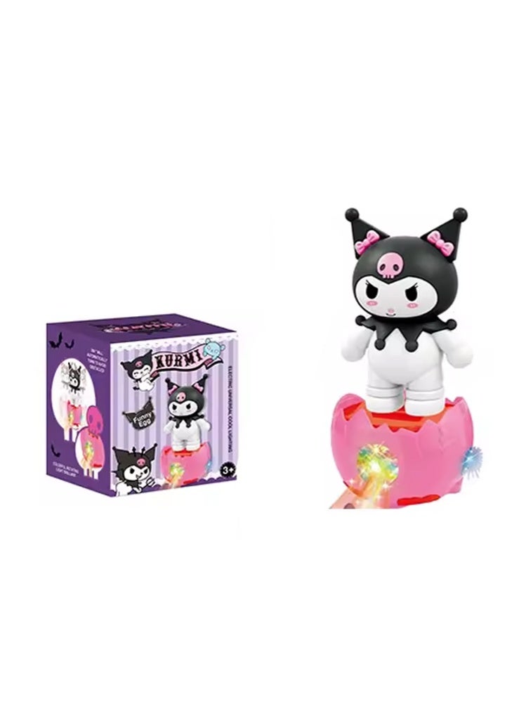 Kuromi Interactive 360-Degree Rotating Light-Up Toy - Image 1