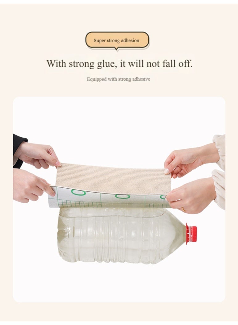 أولدجان 60 سم × 30 سم (بيج) سجادة قطط قابلة للقص واللصق، أداة لعب مثالية للقطط، مقاومة للخدش والتآكل، لا تسقط، لاصقة على الحائط، لوح خدش للقطط وتسكع. - Image 5