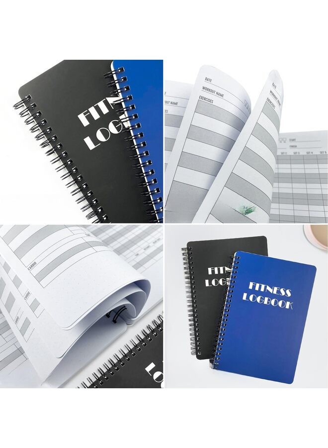 LAMAY Fitness Journal, Workout Log to Track 146 Workouts & Exercise Progress Sprial Bound Daily Fitness Planner Best Workout Companion for Men Women Pro Athletes(Blue) - Image 2