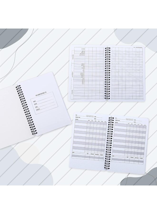 LAMAY Fitness Journal, Workout Log to Track 146 Workouts & Exercise Progress Sprial Bound Daily Fitness Planner Best Workout Companion for Men Women Pro Athletes(Blue) - Image 5