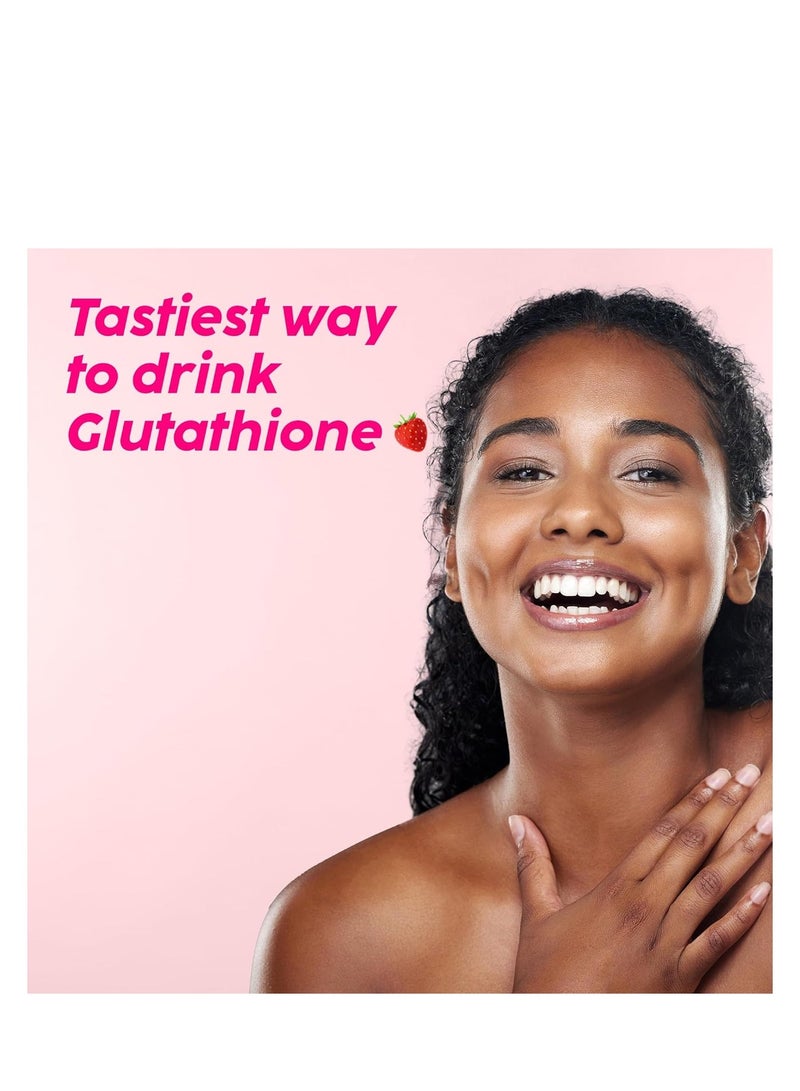 PLIX THE PLANT FIX PLIX - THE PLANT FIX Glutathione Tablets (Glowy Skin) With Vitamin C For Clear And Youthful Skin (Pack Of 1, Strawberry) | 15 Collagen Supplements |500mg L-Glutathione, Vegan Vitamin E And Hyaluronic Acid - Glowy Skin - Image 3