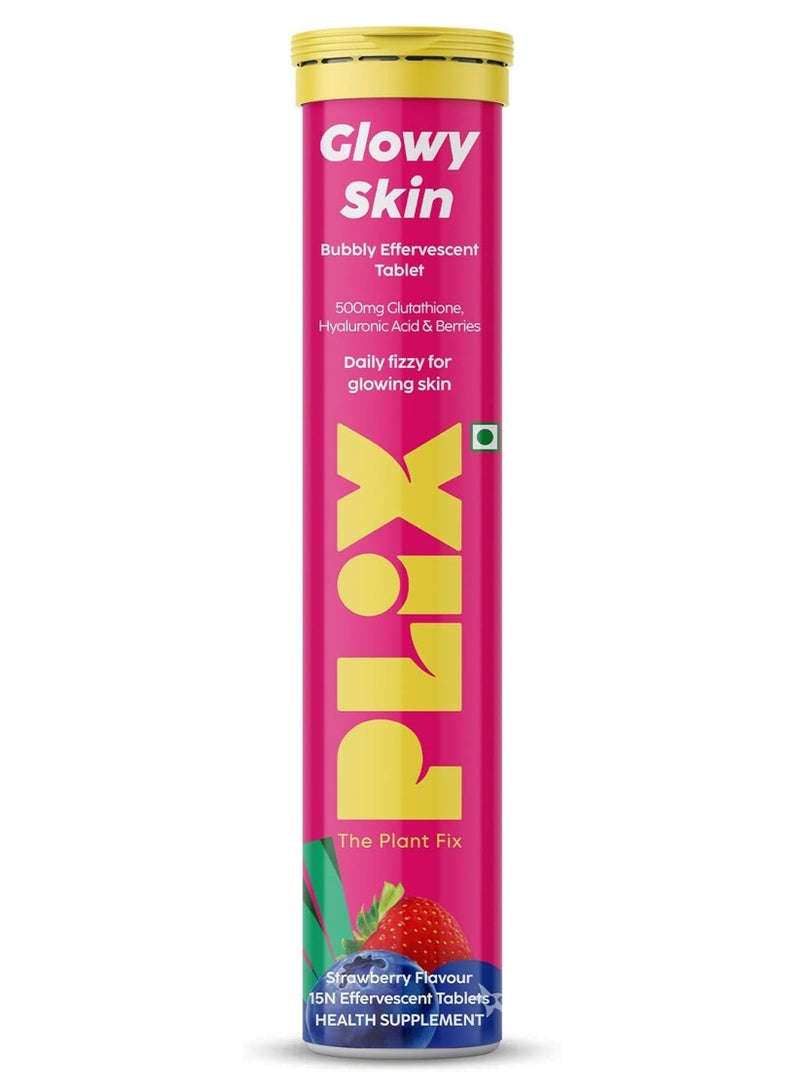بليكس ذا بلانك فيكس بليكس – ذا بلانت فيكس أقراص فوّارة لإشراقة البشرة | 500 ملغ إل-جلوتاثيون | حمض الهيالورونيك | فيتامين C وE | مكوّنات نباتية | خالٍ من السكر | للاستخدام اليومي - Image 1