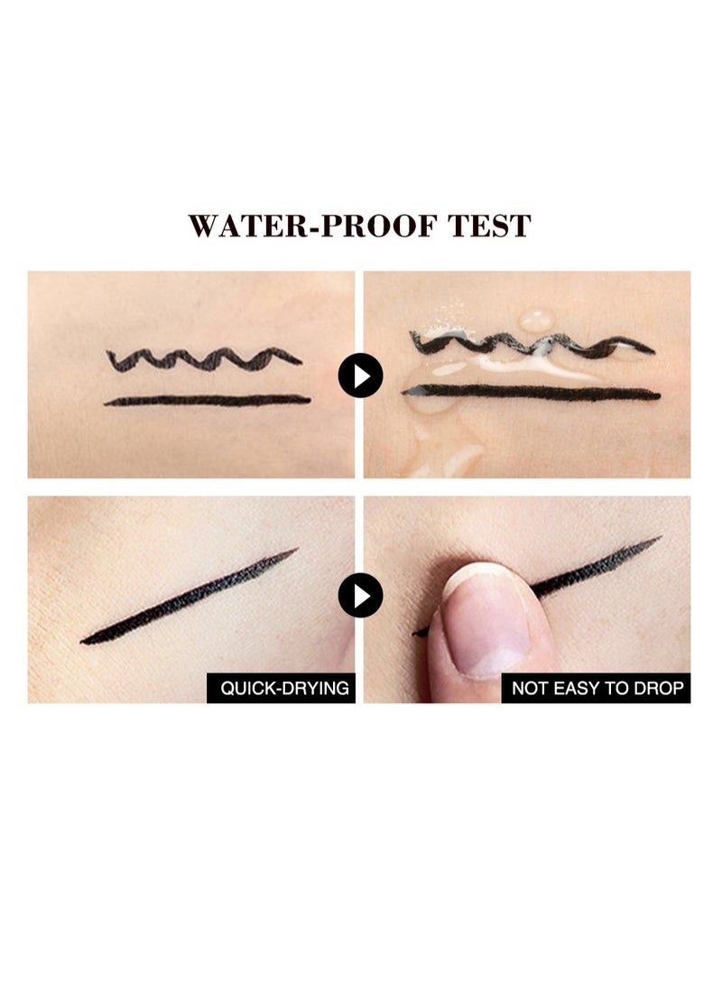 O.TWO.O Eyeliner Stamp Black Liquid Eyeliner Pen Waterproof Fast Dry Double-ended Eye Liner Pencil Make-up for Women Cosmetics - Image 4