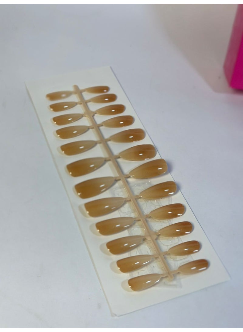 Professional Nail Tips – 1 pack 24PCS  Artificial Nail Extensions – Stylish Nail Art Decorations for Home or Salon Use - Image 3