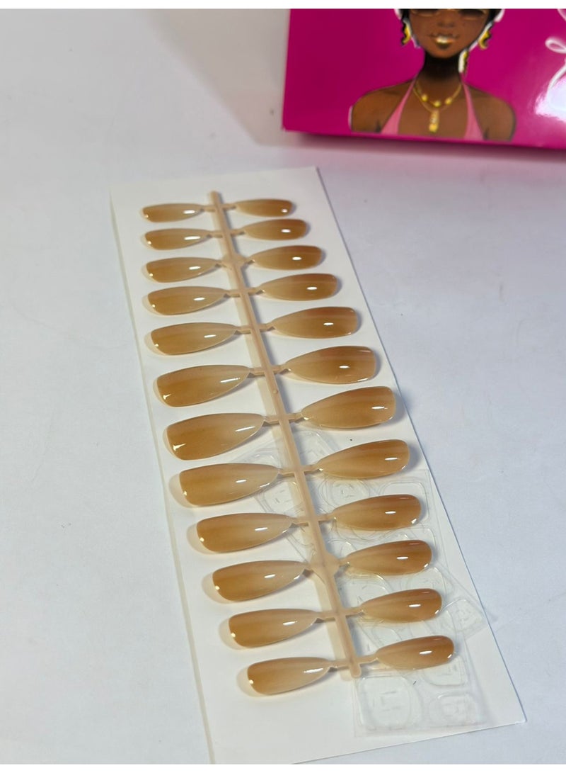 Professional Nail Tips – 1 pack 24PCS  Artificial Nail Extensions – Stylish Nail Art Decorations for Home or Salon Use - Image 4