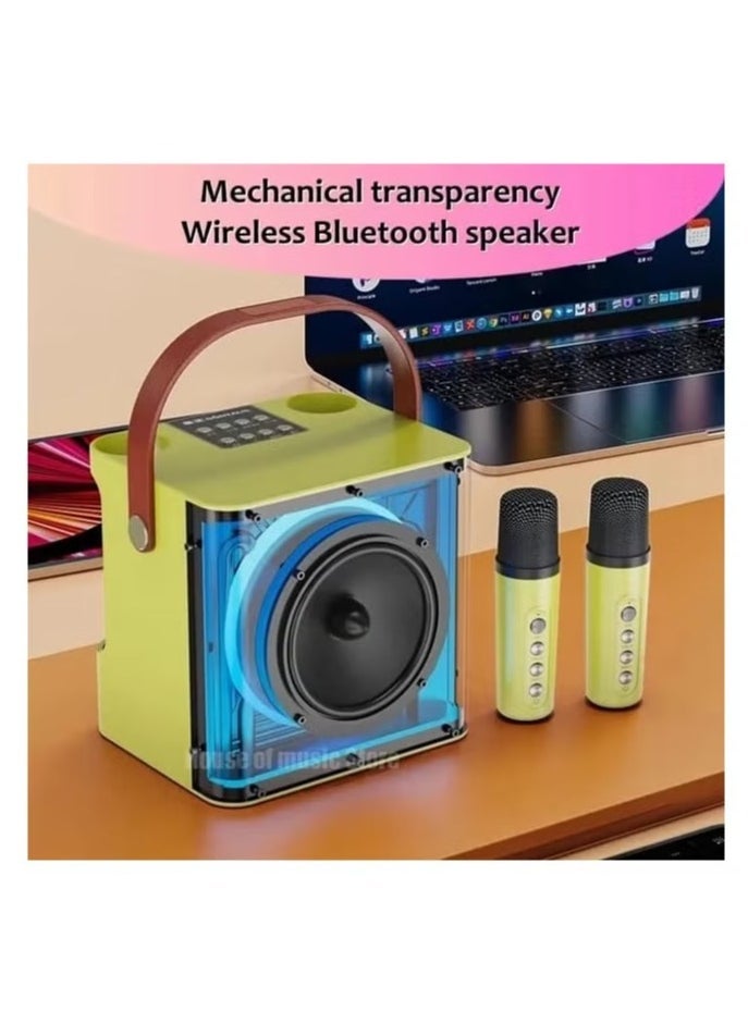 JAJEEK M23 PLUS RGB Karaoke Bluetooth Speaker – Portable Wireless Speaker with RGB Lights, High-Quality Sound, Karaoke Microphone Support, Bluetooth 5.0, Ideal for Parties, Events, and Home Entertainment - Image 2