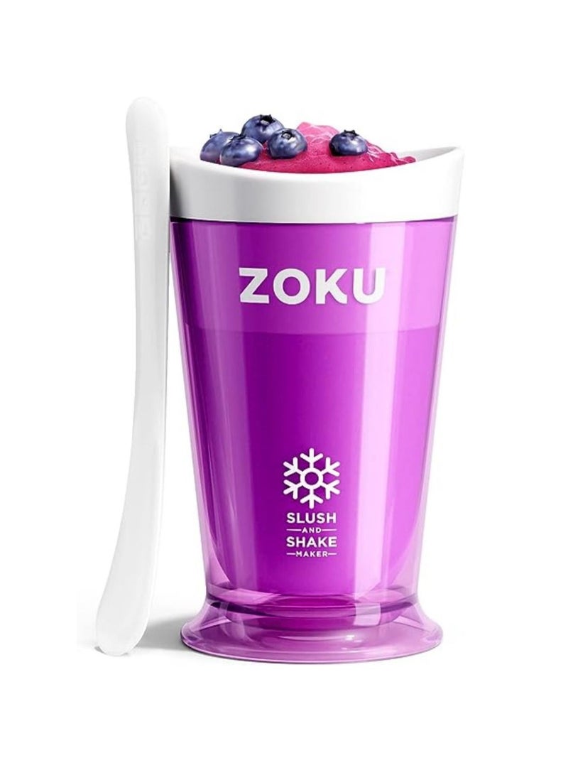 ZOKU Iced Drinks And Shakes Maker With Spoon Purple - Image 1
