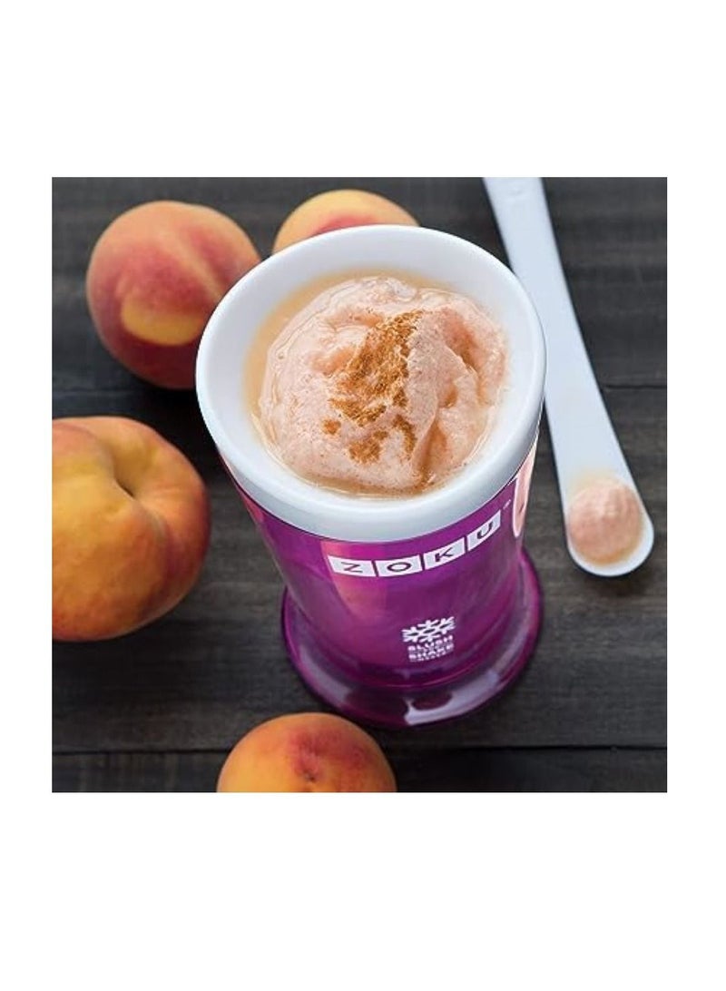 ZOKU Iced Drinks And Shakes Maker With Spoon Purple - Image 2