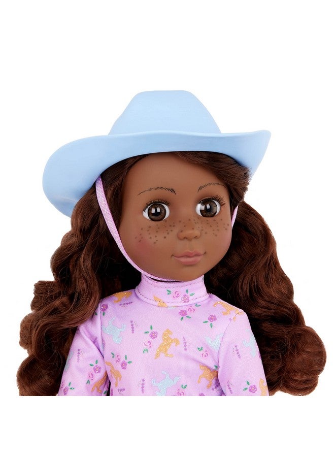 Glitter Girls 14 Inch Posable Doll & Horse Cowgirl Outfit Brown Eyes & Purple Mane Toys For Kids 3 Years+ Clea & Clover - Image 5