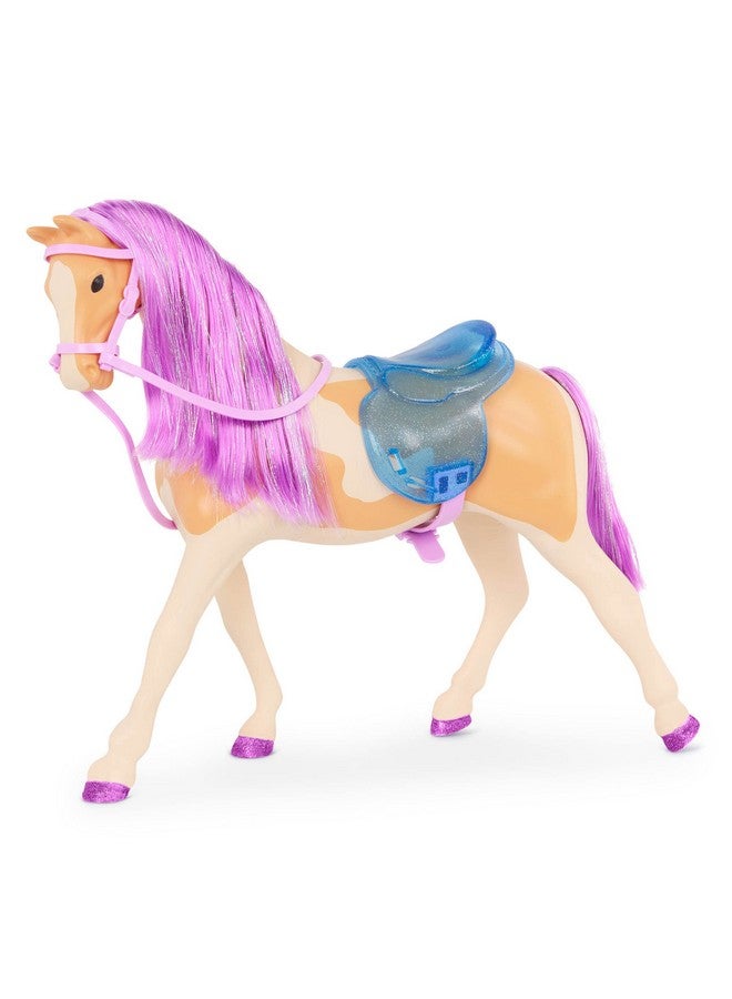 Glitter Girls 14 Inch Posable Doll & Horse Cowgirl Outfit Brown Eyes & Purple Mane Toys For Kids 3 Years+ Clea & Clover - Image 4