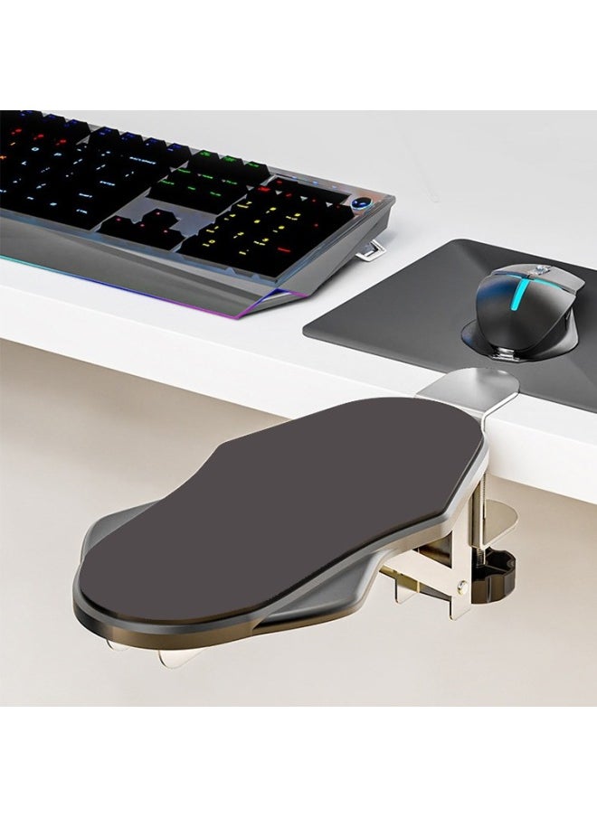 Computer Arm Hand Support Bracket Desktop Extension Board Wrist Pad Extension Elbow Support Palmrest Office Game Folding Rotation-Pattern:Folding Model White Two Pack [90 Up And Down°Folding Metal Bracket]