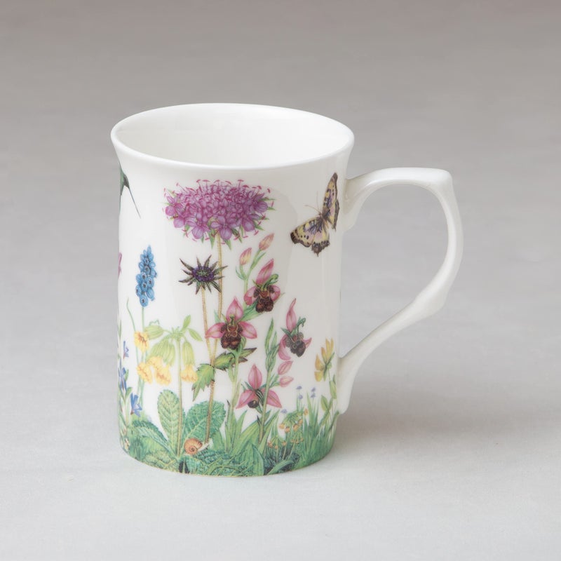 Grace Teaware Bone China Coffee Tea Mugs 9-Ounce, Assorted Set of 4 (Meadow) - Image 5