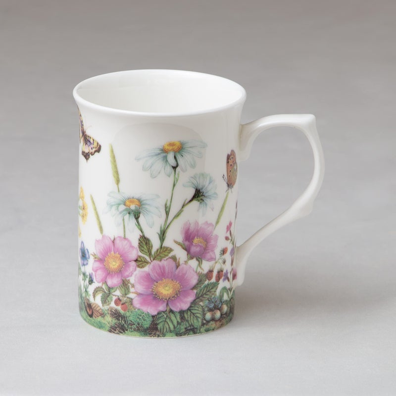 Grace Teaware Bone China Coffee Tea Mugs 9-Ounce, Assorted Set of 4 (Meadow) - Image 4