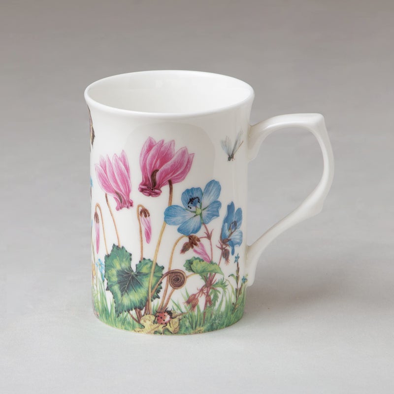 Grace Teaware Bone China Coffee Tea Mugs 9-Ounce, Assorted Set of 4 (Meadow) - Image 3