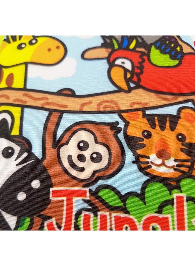 Zocita Zocita Baby Soft Animal Tails Activity Cloth Book with Crinkle Fabric, Jungly Tails  - Image 3