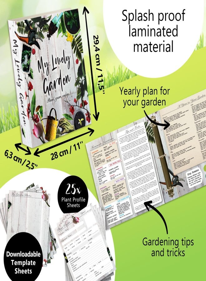 CraftSaints Garden Journal, 3 Ring Full Page 8.5x11" Binder. Seed Packet Organizer Kit, Perfect Planner & Almanac & Notebook for Gardeners and Farmers - Image 5