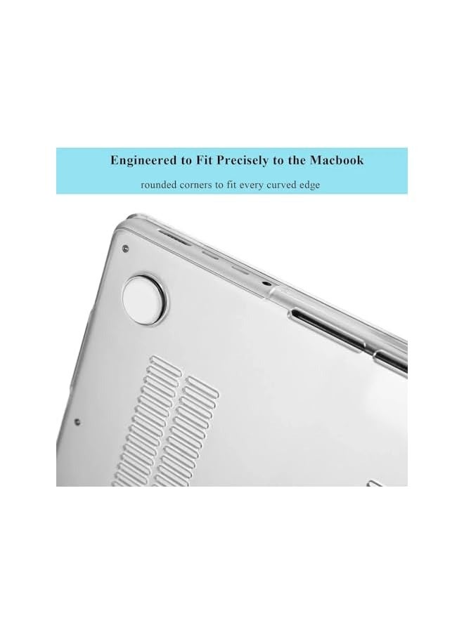 بروماس حافظة صلبة شفافة متوافقة مع أحدث حافظة ماك بوك برو 16 بوصة إصدار 2022 2021 موديل M1 Pro M1 Max A2485 - كريستال شفاف - Image 2