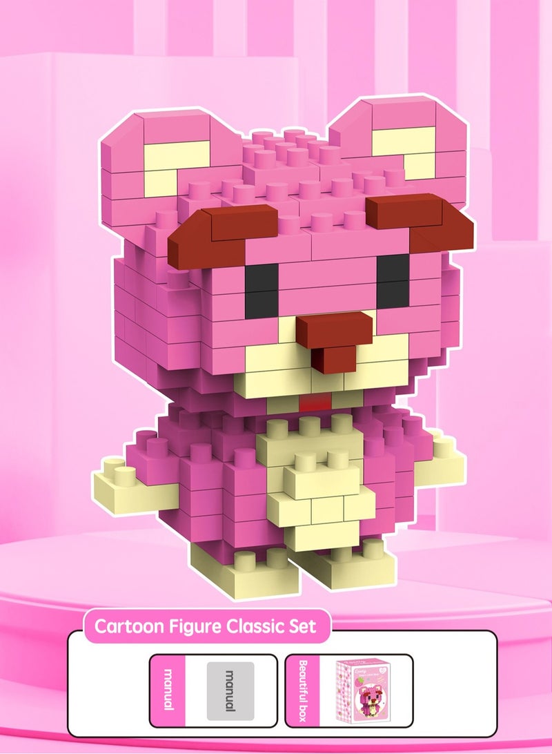 GGOOT 172PCSLittle Bear Building Blocks, Tiny Particle Building Blocks, Children's Assembly Puzzle Toys, Children's Day Gifts Cartoon Toy Model Diy Toys - Image 1