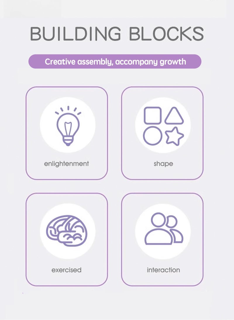 GGOOT 172PCSLittle Bear Building Blocks, Tiny Particle Building Blocks, Children's Assembly Puzzle Toys, Children's Day Gifts Cartoon Toy Model Diy Toys - Image 5