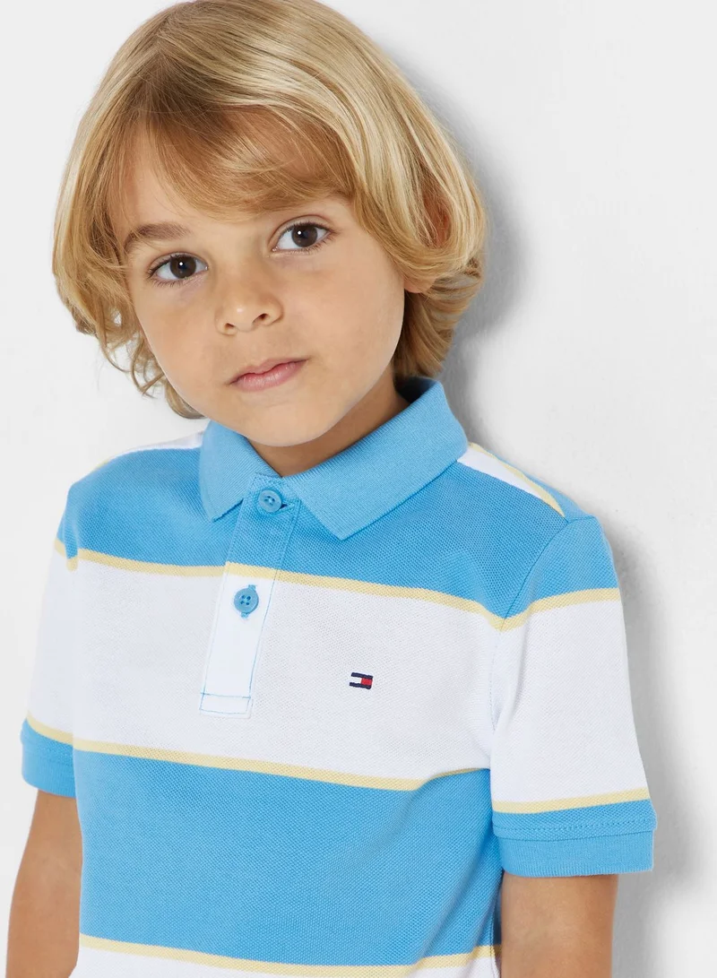 TOMMY HILFIGER Kids Rugby Striped Polo