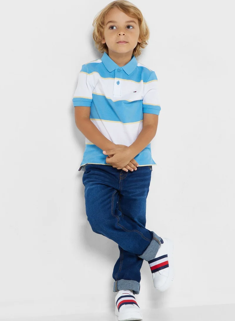 TOMMY HILFIGER Kids Rugby Striped Polo