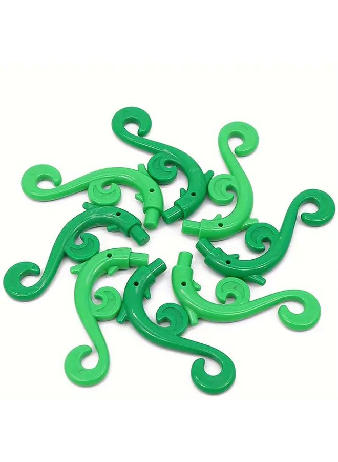15 Pieces White Vines Mini Plant Building Blocks Set DIY Farm Vegetable Scene Toys Compatible Kids Birthday Gift - Image 1