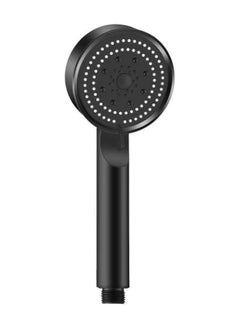Turbo High Pressure Handheld Shower Head with 5 Functions (Black)