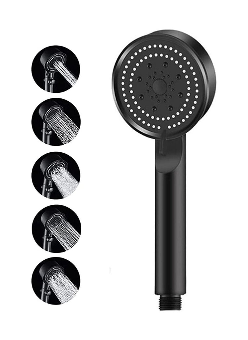 Generic - Turbo High Pressure Handheld Shower Head with 5 Functions (Black) - Image 1