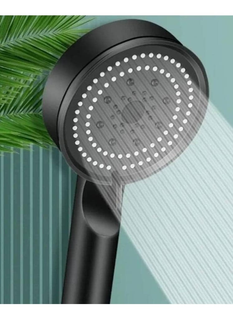 Generic - Turbo High Pressure Handheld Shower Head with 5 Functions (Black) - Image 1