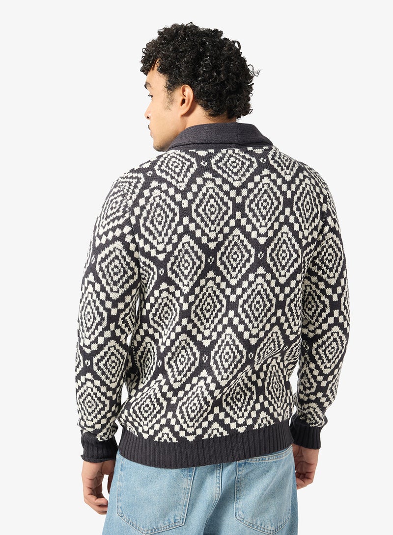 برايف سول كارديجان بأزرار - Image 2