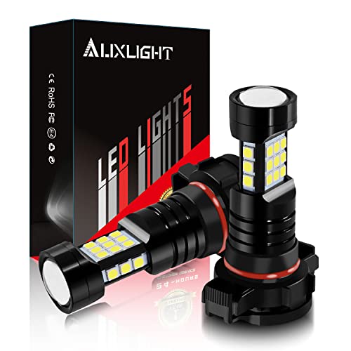 مصابيح ضباب LED AUXLIGHT 2504 DRL 2400 لومن ساطعة للغاية PSX24W 12276 بديل للسيارات والشاحنات 6000K أبيض زينون