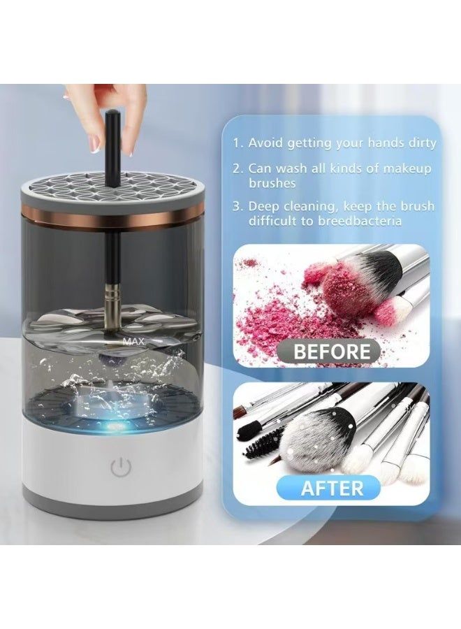 Makeup brush cleaner - Rechargeable lazy-person electric cleaning brush - Automatic scrubber - Quick-drying tool - Image 4