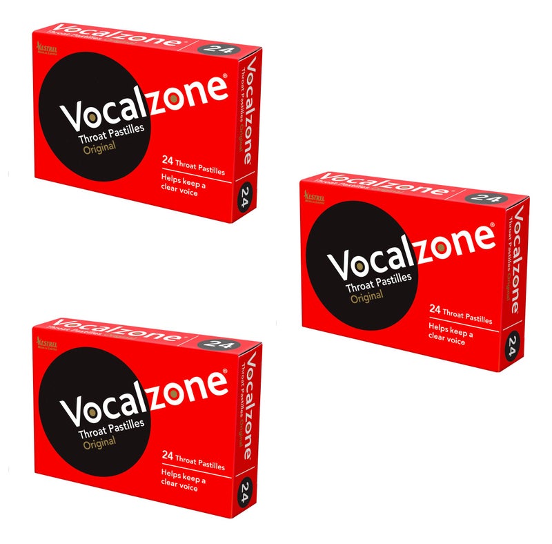 VocalZone Throat Pastilles 24 x 3 Multipack Offer by Vocalzone