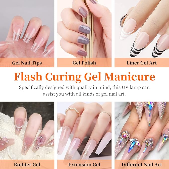 Aiseely UV Glue Curing Lamp AISEELY Nail Dryer LED Nail Lamp 3W USB Glue Lamp Ultraviolet Violet Light with Clip and Switch for Mobile Phone and Circuit Board Repair Silver  - Image 2