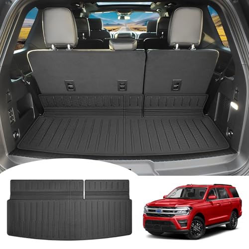 Utiiy Cargo Mat Fit for 20182024 Ford ExpeditionLincoln Navigator AccessoriesNot Max or L Models TPE Cargo Liners All Weather Trunk Mat for 2024 Ford ExpeditionLincoln Navigator - Image 1