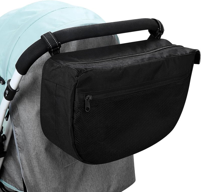Accmor Insulated Side Sling Stroller Saddle Bag Organizer Universal Stroller Organizer Stroller Bag Caddy Organizer - Image 4