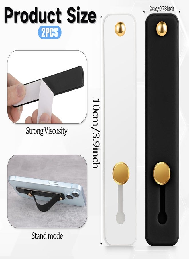 Styquenzer 2 Pcs Universal Phone Loop Finger Holder Strap Portable Grip for Case Hand Grips for Back of Phone Suitable for Most Mobile Phones - Image 2